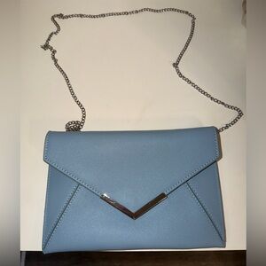Elegant Blue Chain Shoulder Bag